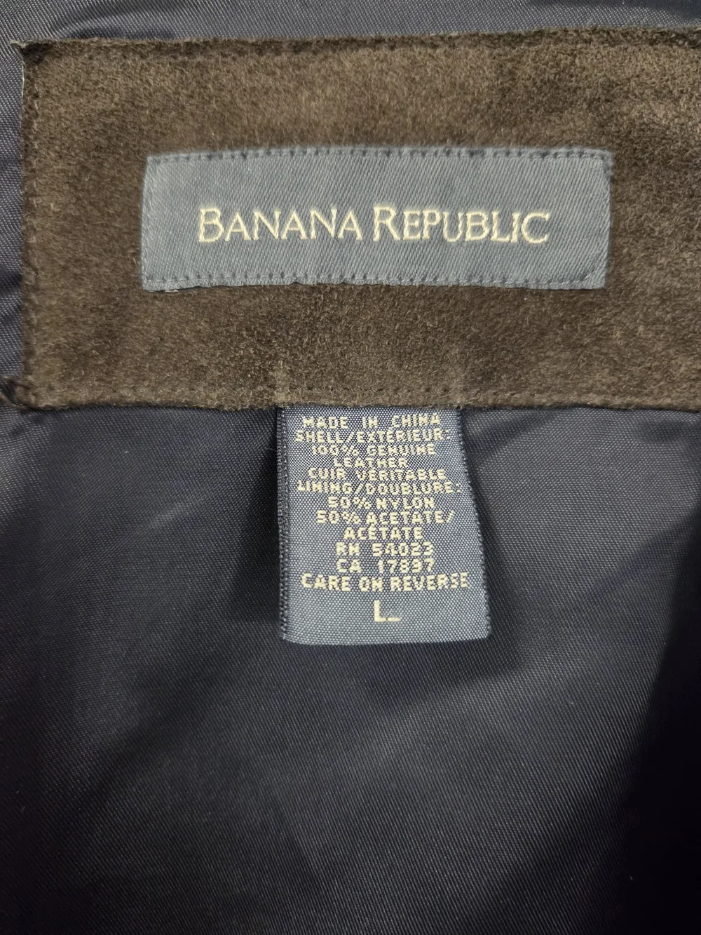 Banana Republic Men's Brown Suede Coat